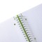 bloc a  spirales de 80 feuilles, format A4, papier sans bois, quadrille, vert pomme