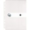 11293818 Pochette porte-documents A5 en plastique avec bouton pression Blanc transparent