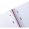 Carnet de poche a  spirale Framboise Format A5 80 pages