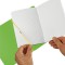 (A4, Carnet couverture interchangeable en polypropylene avec fermeture en caoutchouc, 80 g/m²) 80 feuilles Couverture en plastiq