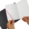 Carnet souple A6 my.book - Couverture interchangeable en lin - Papier a  carreaux - Fermeture elastique - 40 feuilles Couvertur