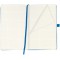 Carnet a  couverture rigide avec ruban et passant a  stylo Papier blanc A5 Bleu