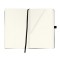 Carnet a  couverture rigide avec ruban et passant a  stylo Papier blanc A5 Noir