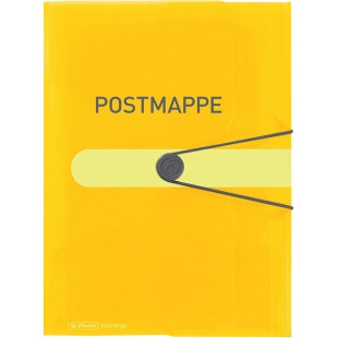 Chemise a elastique A4 en polypropylene Chemise a courrier transparente, jaune