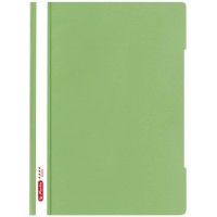 Chemises A4 de qualite, film polypropylene, transparent avec bandes d'etiquetage - Vert clair