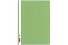 Chemises A4 de qualite, film polypropylene, transparent avec bandes d'etiquetage - Vert clair