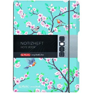 Carnet de notes flex A6 Ladylike Birds 40 feuilles quadrillees