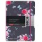 Cahier flex A6 Ladylike Flowers, 40 feuilles quadrillees, 1 piece.