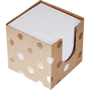 Pure Glam Boite a  notes 700 feuilles blanches 9 x 9 cm