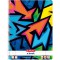 50027897 Bloc a spirales A4 80 feuilles lignees Motif Neon Art