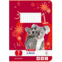 Cahier scolaire A5 lineature 7 avec motif, 16 feuilles