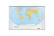 5552203 Sous-main carte du monde (langue anglaise) 70 x 45 cm (Import Allemagne)