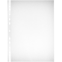 - Pochette perforee , format A4, ouvert en haut, 90 mu transparent, en PP, perforatio