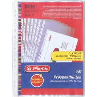 5850508 Pack de 50 pochettes en plastique transparentes Premium A4 (Import Allemagne)