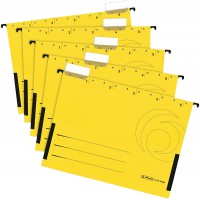 Lot de 5 : A4 Dossier de suspension Pochette - Jaune