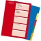 Classeur a anneaux Format A4 Polypropylene 5 intercalaires avec index perforation Euro 1-20