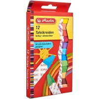 8648206 Etui de 12 Craies carrees pour tableau sous carton Coloris Assorties