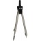 Boite a  compas 5 pieces en paquet suspendu, compas et ressort a  tirer, noir