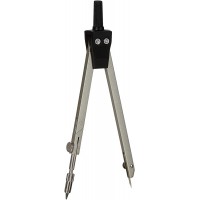 Boite a  compas 5 pieces en paquet suspendu, compas et ressort a  tirer, noir