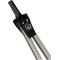 Boite a  compas 5 pieces en paquet suspendu, compas et ressort a  tirer, noir
