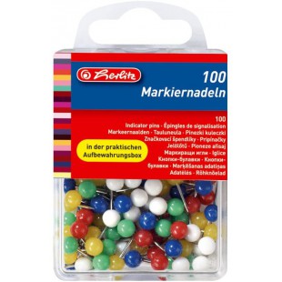 8770356 epingles de signalisation avec tete 17 x 6 mm, boite de 100