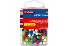 8770356 epingles de signalisation avec tete 17 x 6 mm, boite de 100