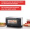 SEVERIN Mini-Four 9 L avec grille et plaque de cuisson incluses, Four posable 800 W design simple et elegant, Mini-four electriq