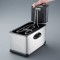 SEVERIN Friteuse 2 000 W, Friteuse electrique en inox d'une capacite de 3 L, Appareil de cuisson pour frites, legumes, viandes, 