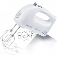 SEVERIN Batteur electrique 300 W, Fouet electrique avec 5 vitesses et fonction turbo, Batteur mixeur livre avec 2 fouets et 2 cr