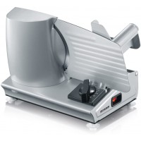 SEVERIN Trancheuse universelle 180 W, Trancheuse electrique pour decoupe fine comme epaisse, Trancheuse a  jambon, pain, fromage