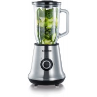 SEVERIN Blender avec Recipient en Verre, 1 L, env. 500 W, SM 3734, Inox/Noir