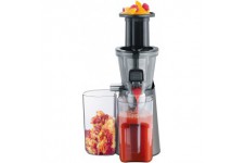 SEVERIN ES 3571 Slow Juicer (150 W, y compris l'essai de Fruits surgeles), Gris-noir metallique