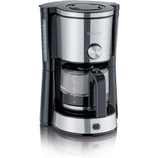 SEVERIN KA 4825 cafetiere Electrique, 1000 W, Edelstahl-geburstet-Schwarz