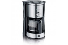 SEVERIN KA 4825 cafetiere Electrique, 1000 W, Edelstahl-geburstet-Schwarz