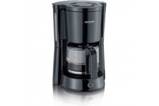 SEVERIN Cafetiere Filtre "Type", 1 000W, 1,4L, Jusqu'a  10 tasses, Porte-filtre amovible avec systeme anti-goutte, Noir, KA 4815