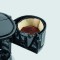 SEVERIN Cafetiere Filtre, Design Compact, Inox Brosse/Noir, KA 4808