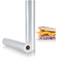 Severin Ensemble de 2 Rouleaux de Film Plastique Transparent pour Mise sous Vide 30 X 60 Cm, ZB 3617
