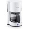 SEVERIN Cafetiere Filtre "Type", 1 000W, 1,4L, Jusqu'a 10 tasses, Porte-filtre amovible avec systeme anti-goutte, Bl