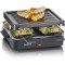 SEVERIN Raclette Gril 4 pers., Compacte, Plaque Anti-adhesive 21 X 21 cm, Inclus 4 Poelons, Revetement Anti-adhesif, Noir, RG 23