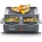 SEVERIN Raclette Gril 4 pers., Compacte, Plaque Anti-adhesive 21 X 21 cm, Inclus 4 Poelons, Revetement Anti-adhesif, Noir, RG 23