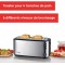 SEVERIN Grille-pain automatique 1 400 W, Toaster compact 2 fentes jusqu'a  4 tranches, Grille-pain electrique avec reglage du de