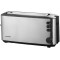 SEVERIN Grille-Pain Automatique, 1 Fente Longue, Jusqu'a  2 Tranches, 1 000 W, AT 2515, Inox/Noir & Bouilloire Large Ouverture 1