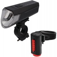 Kit d'eclairage LED pour velo - Kit d'eclairage de velo - Rechargeable par USB - Feu Avant et arriere - eclairage de Sol