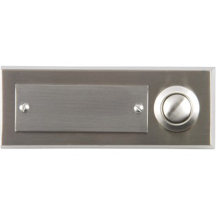 41104 Bouton de sonnette simple en inox pour montage apparent