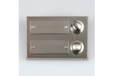 41105 Double Bouton de Sonnette en INOX pour Montage Apparent