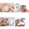 Support magnetique pour detecteur de fumee, detecteur de fumee, Rond, diametre 70 mm, Aimant extremement Puissant, Montage sans 