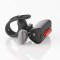 Double feu arriere de velo avec eclairage au Sol a  360° pour Plus de visibilite et de Protection, Batterie Rechargeable