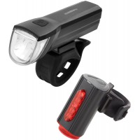 Kit d'eclairage LED avec eclairage au Sol 360° pour Plus de visibilite et de Protection, Batteries Rechargeables avec USB