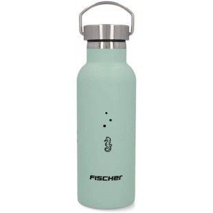 Fischer Gourde en acier inoxydable 500 ml | Pour enfants | Bouchon a  vis | Utilisation alimentaire