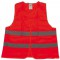 uniTEC Gilet de securite Polyester DIN en 471 Orange